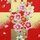 Washibogen Ichimatsu Sakura, gold-rot 48 x 64 cm