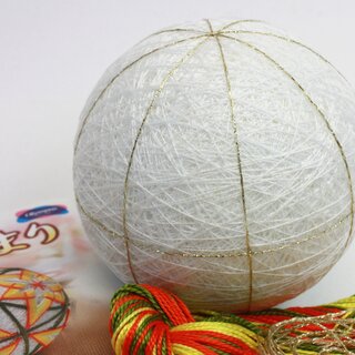 Temari - Fadenball Materialset mit englischer Anleitung