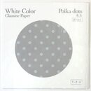 Glassine Origami White Polka Dots 15 cm