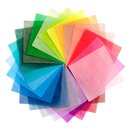 Glassine Origami, 48 Blatt in 24 Farben 15 cm