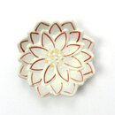 Blütenschälchen Dahlia rot-weiß, 6,3 cm