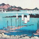 Grußkarten Neujahr, 2er Set Tokaido-Serie