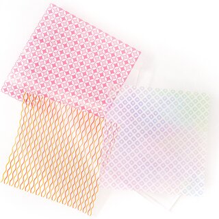 Glassine Origami 3 Muster Mix, 30 Blatt