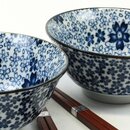 Schüssel Duo Sakura Chirashi, 15 cm Ø, mit Essstäbchen