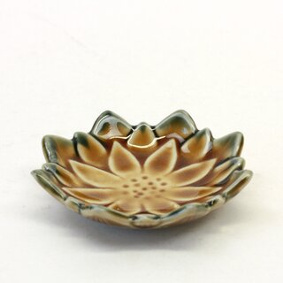 Bltenschlchen Ruri Dahlia gelbbraun 6 cm 