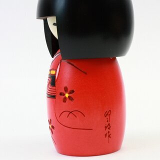 Kokeshi Osanago (Unschuld) rot 13 cm