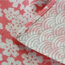 Furoshiki Kirschblüte/Welle 105 cm, doppelseitig
