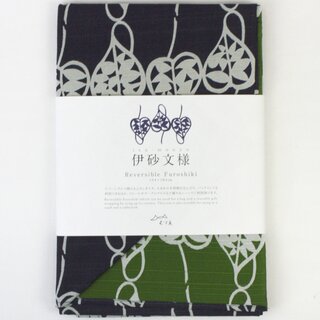 Furoshiki Heart Vine dunkelviolett/grün 104 cm