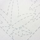 Tuch Sashiko "Ahorn", 34 x 34 cm, weiß, japanische Stickerei