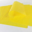Glassine Origami einfarbig gelb, 15 cm