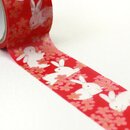 Washitape Hasen & Kirschbl�ten 2,5 cm x 5 m
