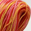 Garn für Sashiko, mehrfarbig gelb-orange, 100 m