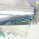 Silber Hologramm 15 cm, 6 Blatt in 6 Mustern