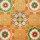 Washibogen Ornament currygelb 50 x 63,5 cm