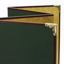 Stellwand mattgold, vierflüglig 25,5 x 42 cm