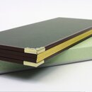 Stellwand mattgold, vierflüglig 25,5 x 42 cm