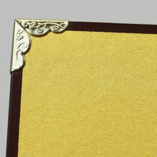 Stellwand mattgold, zweiflüglig 25,5 x 36 cm