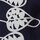 Furoshiki Heart Vine 48 x 48 cm schwarz/grün