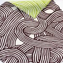 Furoshiki Knoten 48 x 48 cm bordeaux-grün