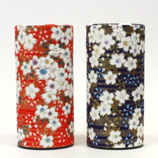 Teedosen Set Kirschblten 2 x 175 g rot & blau