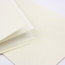 3 Blankokarten zum selbst gestalten, mit Umschlag und Innenblatt, hellbeige