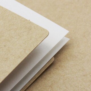 3 Blankokarten zum selbst gestalten, mit Umschlag und Innenblatt, caramell