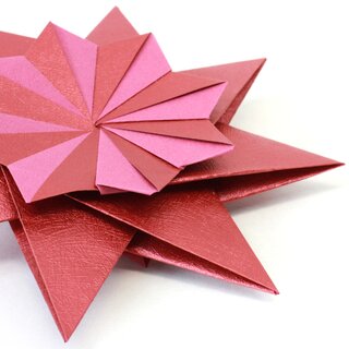 Stern Franziska weinrot, Papier & Anleitung