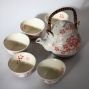 Teeservice Kirschblüte. mit 5 Teeschalen