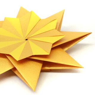 Stern Franziska goldgelb, Papier & Anleitung