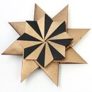 Stern Franziska kupfer-schwarz, Papier & Anleitung