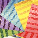 Tezome Washi Kinkarakusa 17 cm, Rückseite weiß