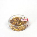Stifttperlen 6,8 x 2,2 mm dunkelgelb, Silbereinzug, 13 g