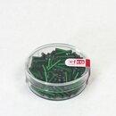 Stifttperlen 11 x 2 mm dunkelgr�n, Silbereinzug, 13 g