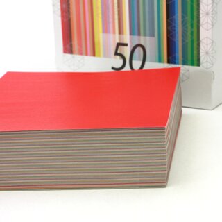 Ehime Origami Gropackung 500 Blatt in 50 Farben