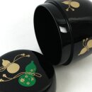 Natsume Hyotan, schwarz, Teedose für die Teezeremonie