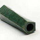 Vase grün, 5eckig, 18 cm hoch