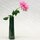 Vase grün, 5eckig, 18 cm hoch