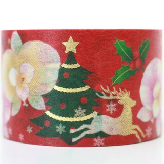 Washitape Rentier & Weihnachtsbaum, 2,5 cm x 5 m