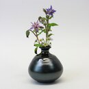 Kleine runde Vase, schwarz