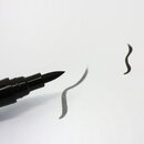 Fudepen, Pinselstift mit 2 Spitzen, mit hellerer und dunklerer Tusche