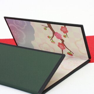 Stellwand Pflaumenbl�ten 13,5 x 24 cm