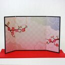 Stellwand Pflaumenbl�ten 13,5 x 24 cm