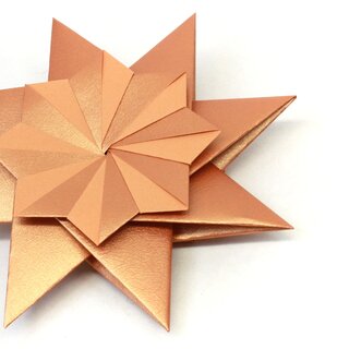 Stern Franziska rotgold, Papier & Anleitung