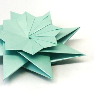 Stern Franziska eisblau, Papier & Anleitung