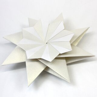 Stern Franziska wei, Papier und Anleitung