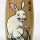 Kokeshi zum Jahr des Hasen 2023, 19 cm hoch