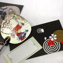 Fächer-Grußkarten Kirschblüten & Pflaumenblüten, 2er Set