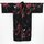 Happi Kirschblüte schwarz, 105 cm lang, Kurzkimono