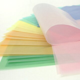 Glassine Origami Pastell, 30 Blatt in 6 Farben