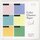 Glassine Origami Pastell, 30 Blatt in 6 Farben